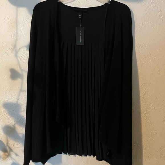 Lane Bryant Sweaters - Lane Bryant Black Pleated Cardigan